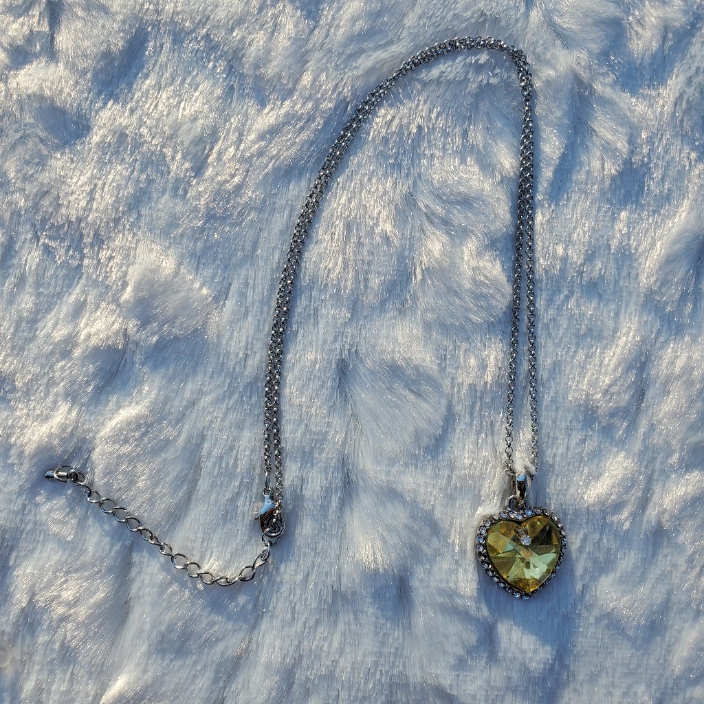 Topez Heart Of The Ocean Birthstone Necklace